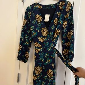 J. Crew Floral Wrap Dress